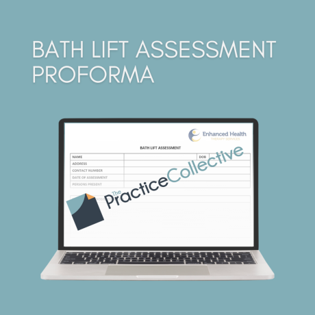 Bath Lift Assessment Profroma